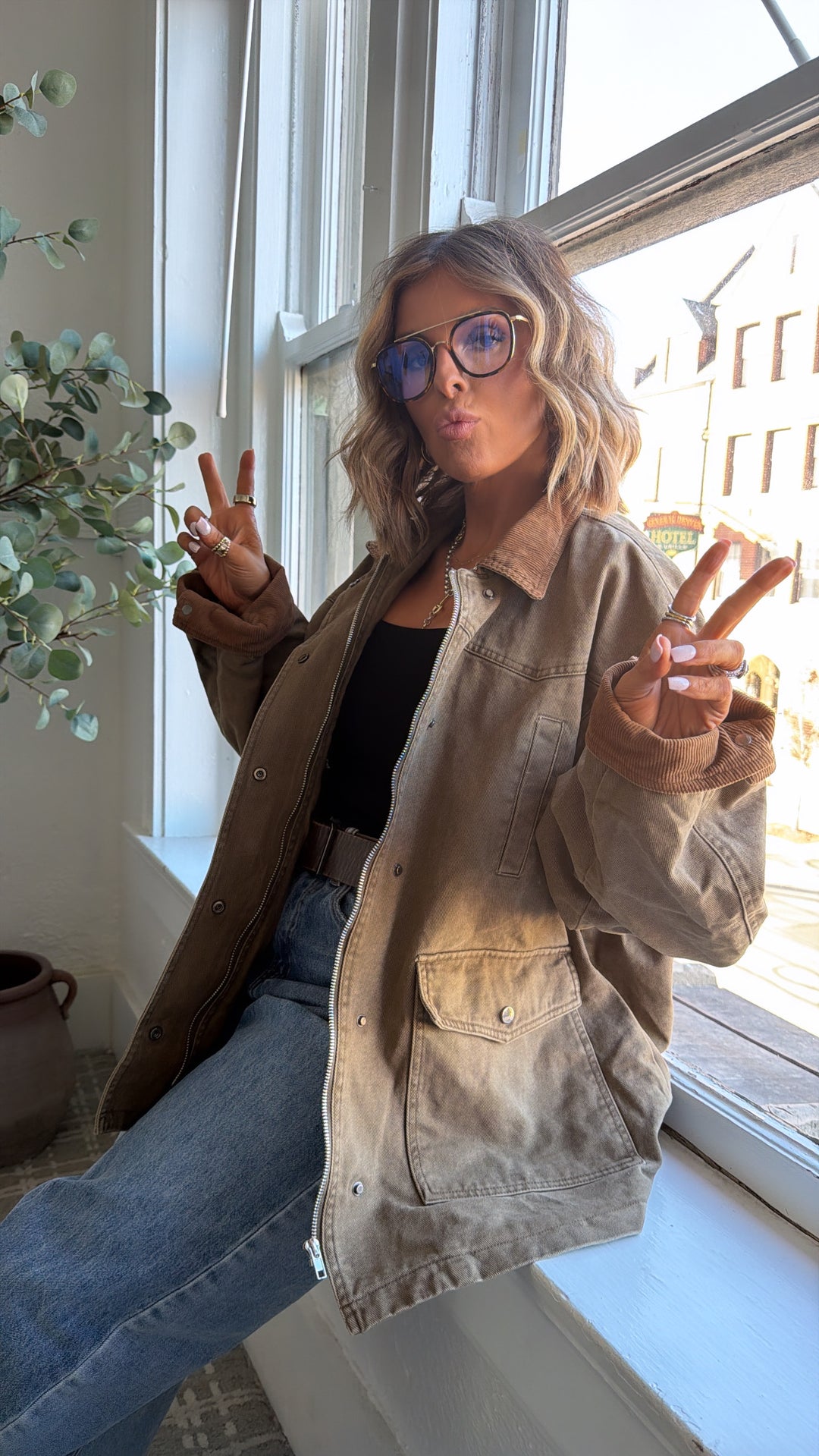 The Everest Jacket, Olive/ Brown