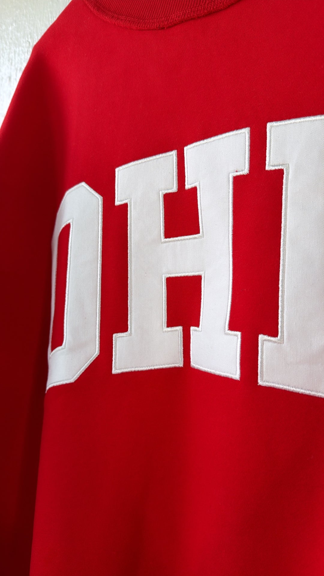 OHIO Mock Neck Crew, Red