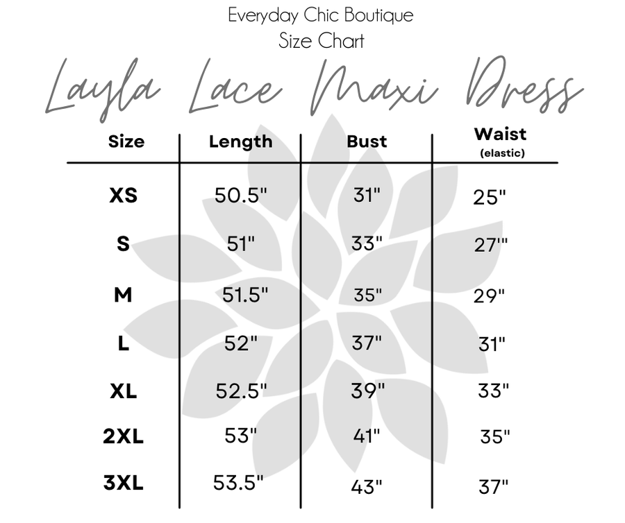 ECB Exclusive Layla Lace Maxi Dress, White Everyday Chic Boutique
