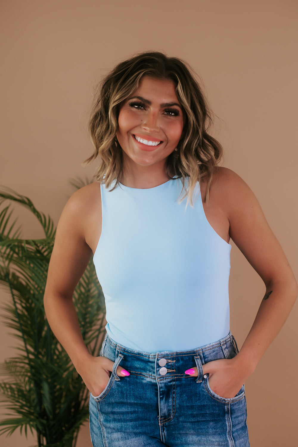 Better Than Ever Bodysuit, Blue - Main Image