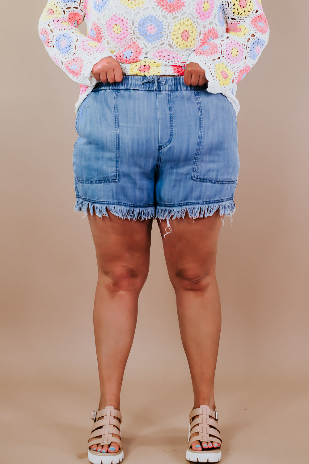 Lucky Loose Fitting Denim Shorts