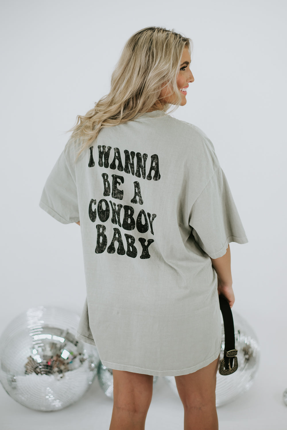 Cowboy Baby Graphic Tee, Olive