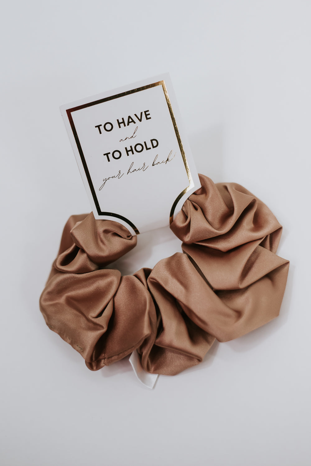 To Have & To Hold Scrunchie , Caramel