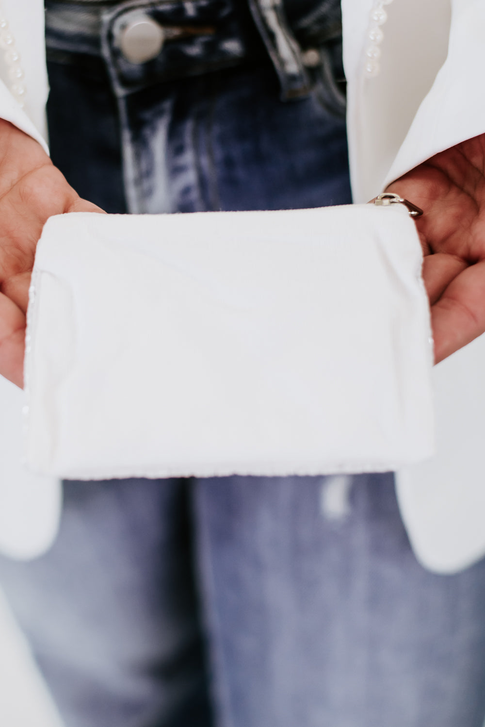 Mini Beaded Bride Zipper Pouch