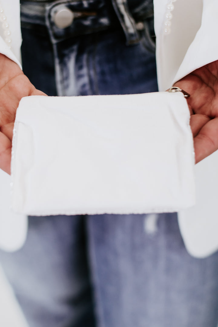 Mini Beaded Bride Zipper Pouch