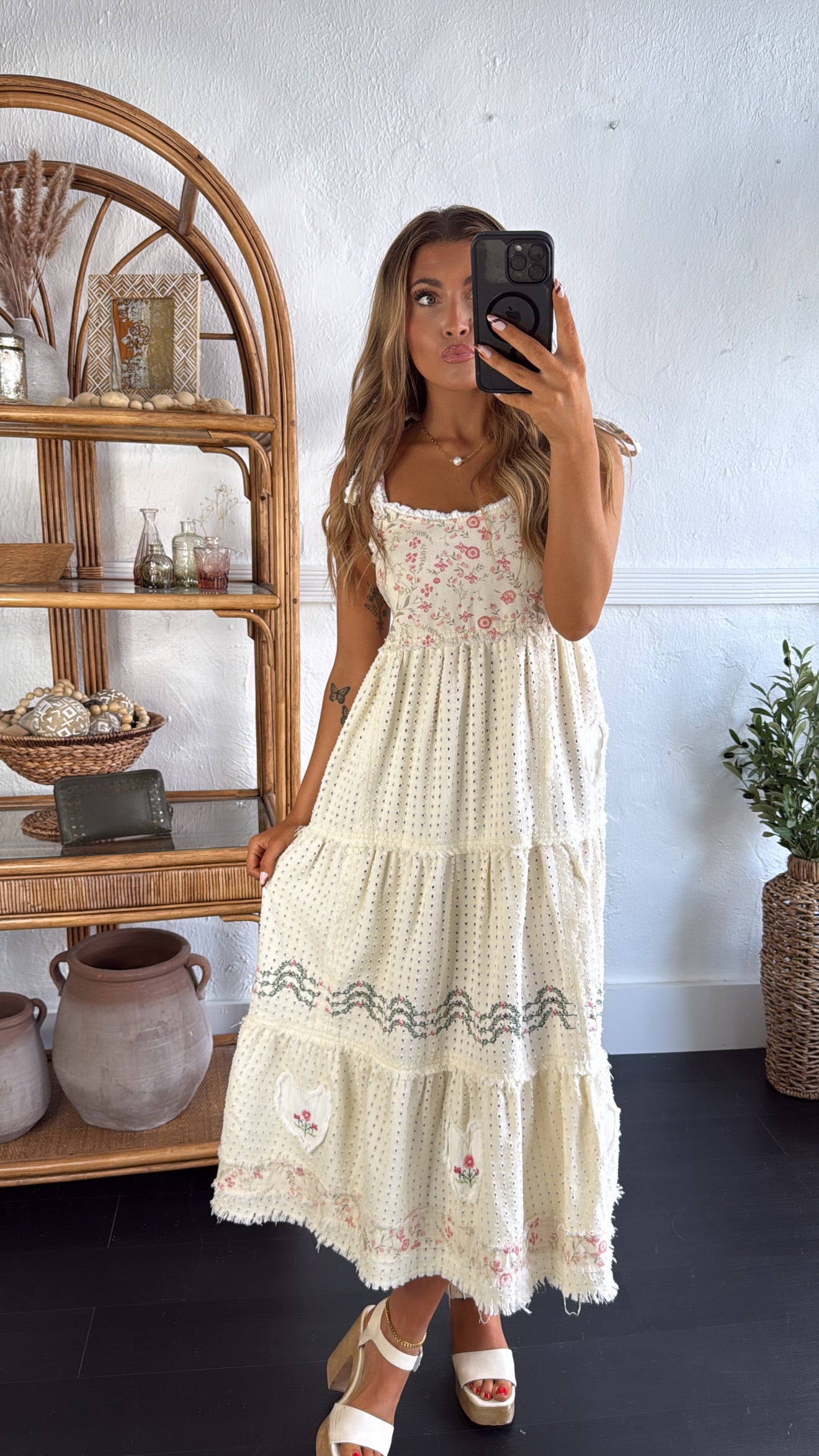 Fallin Florals Maxi Dress, Cream – Everyday Chic Boutique