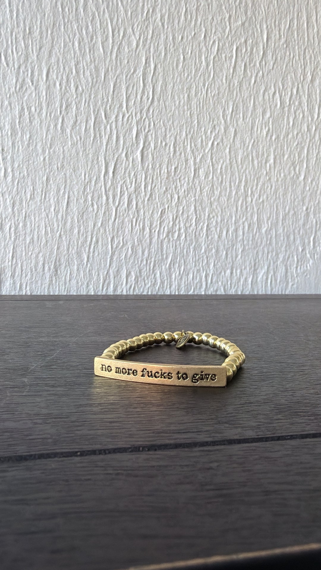 No More Bracelet, Gold Bead