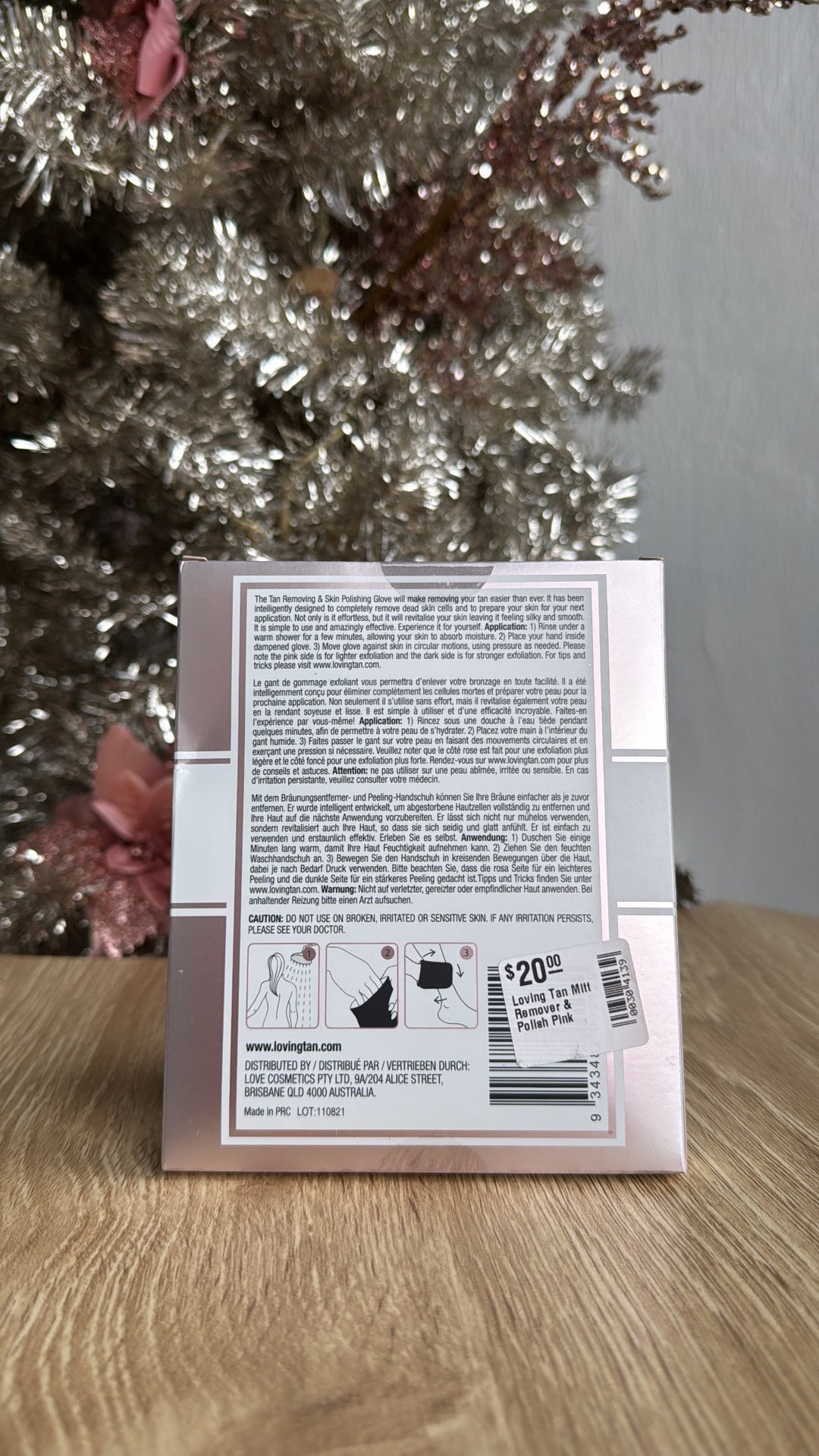 Loving Tan Mitt Remover & Polish, Pink