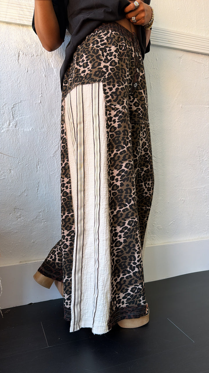 Street Style Leopard Pant, Chocolate