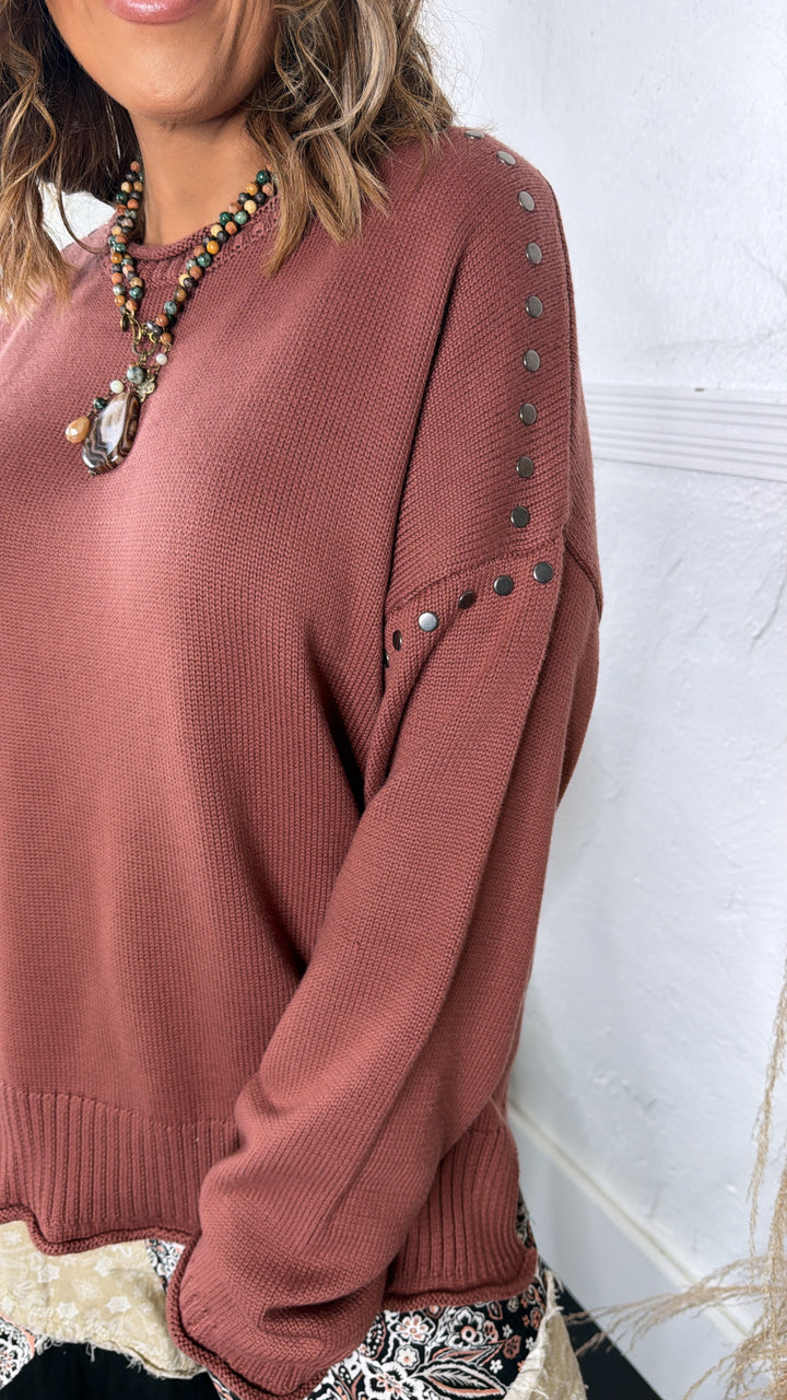 Rusted Oak Sweater, Burlwood