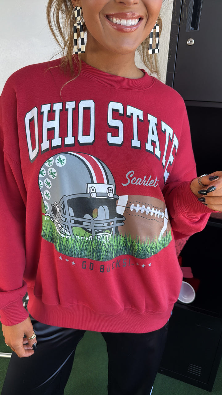 Buckeye Crewneck, Red