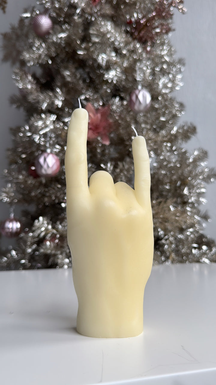 Hand Gesture Candle, Rock On