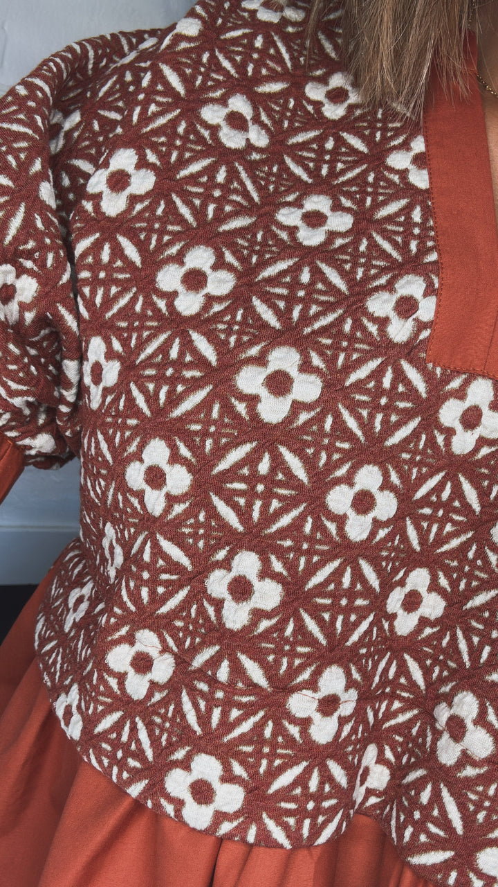 Autumn Dusk Top, Rust