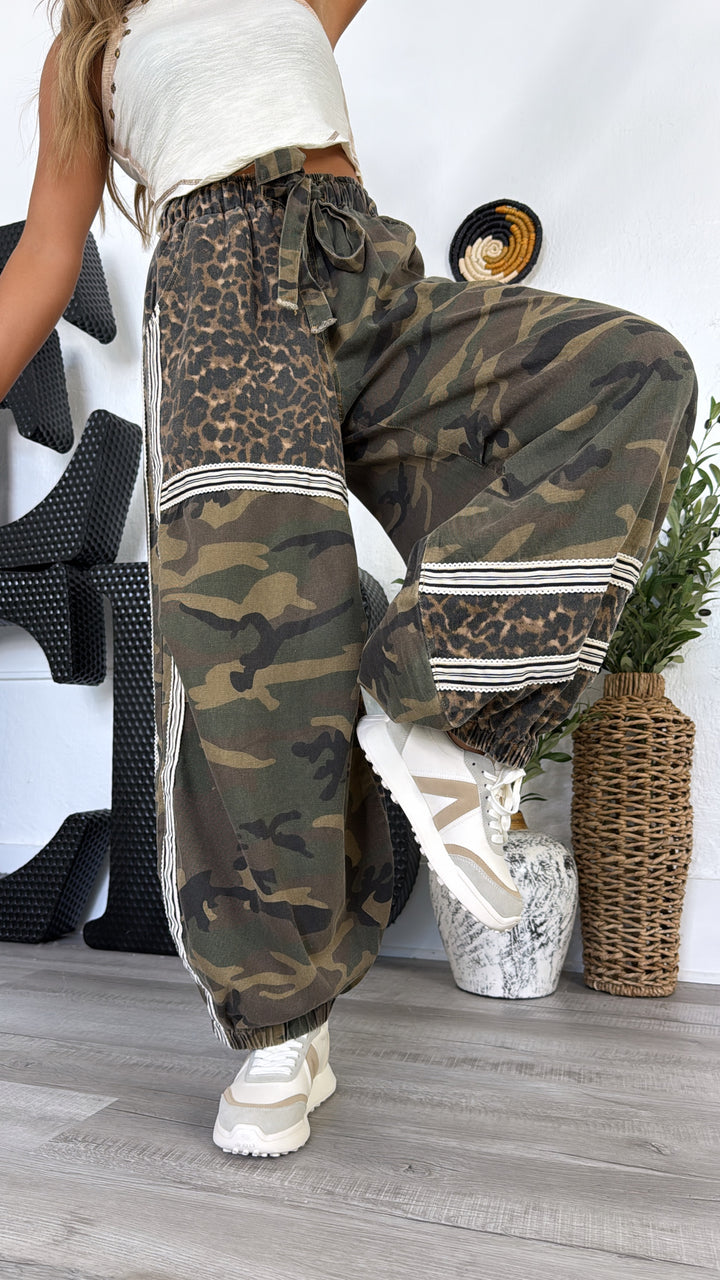 Street Safari Joggers, Olive Camo
