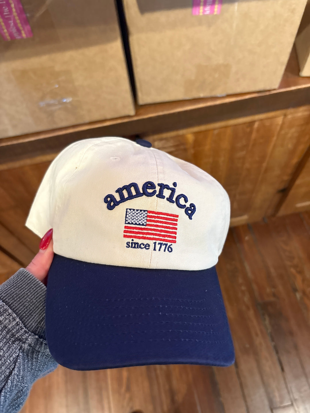 Americana Dad Cap, Navy