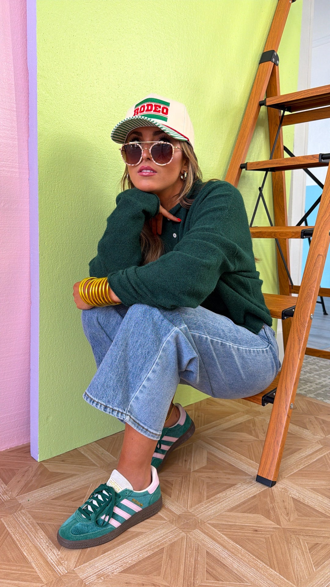 Penelope Knit Cardigan, Forest Green