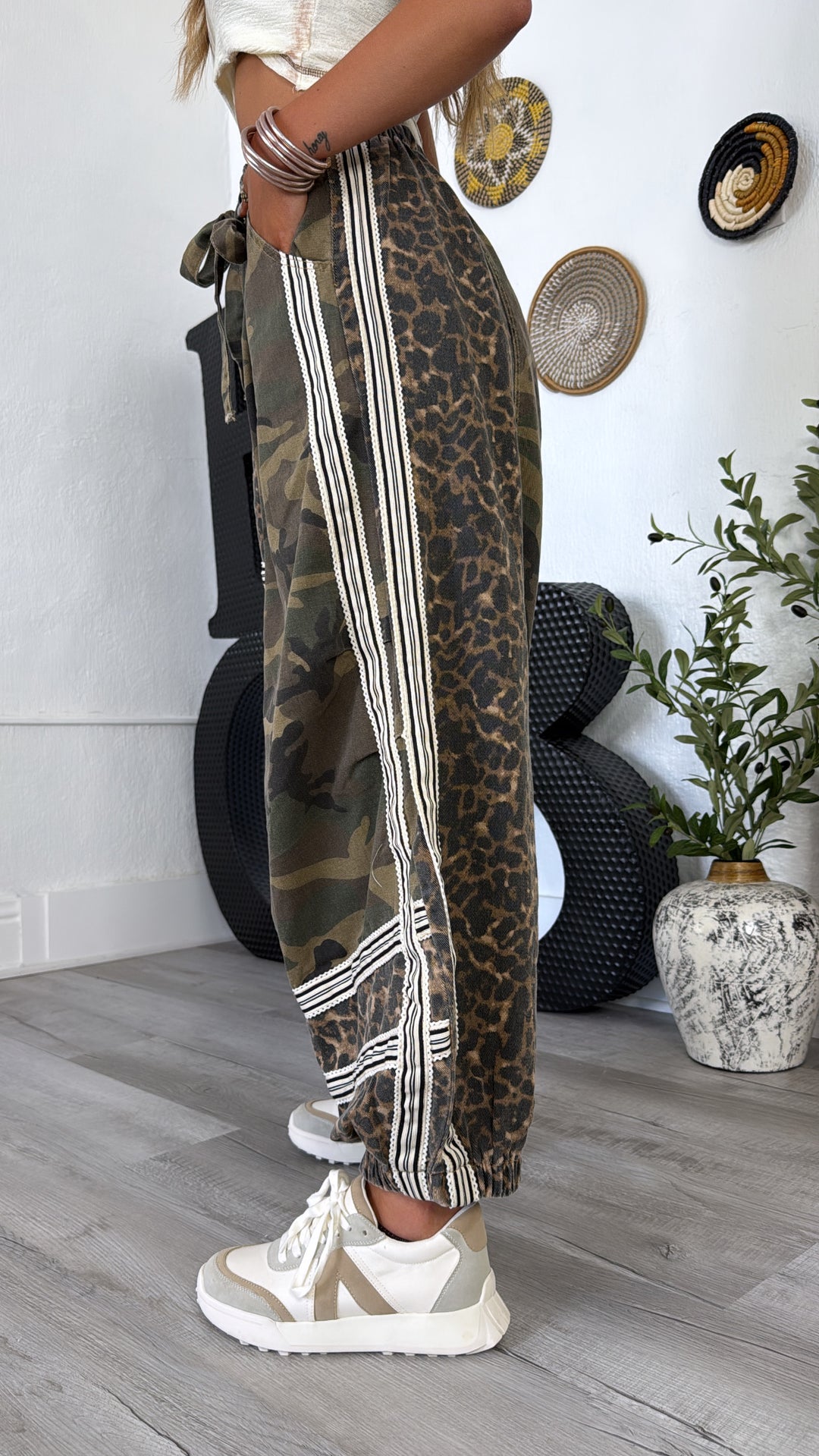 Street Safari Joggers, Olive Camo