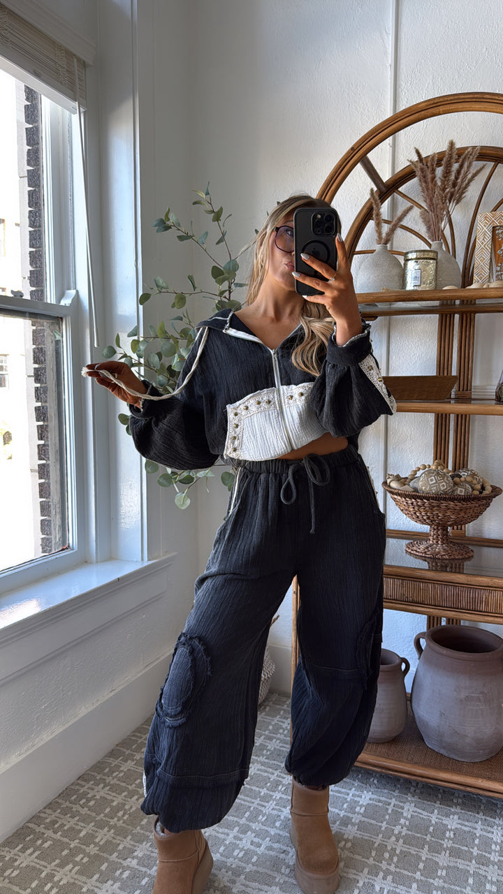 Espresso Eclipse Zip Up, Black