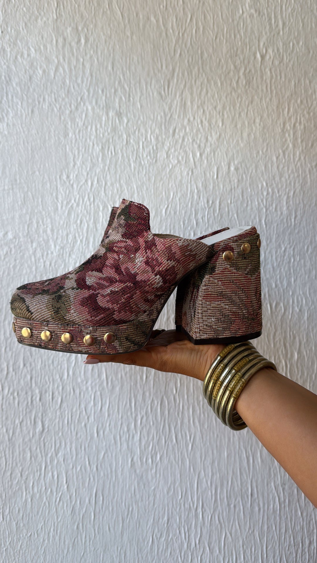 Sienna Platform Clogs, Mauve Tapestry