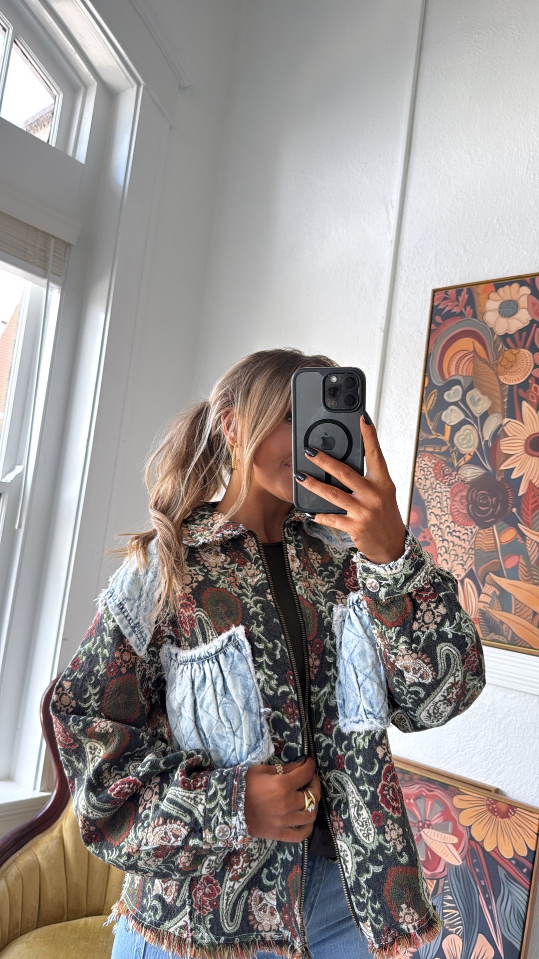 Midnight Ember Jacket, Deep Choco Multi