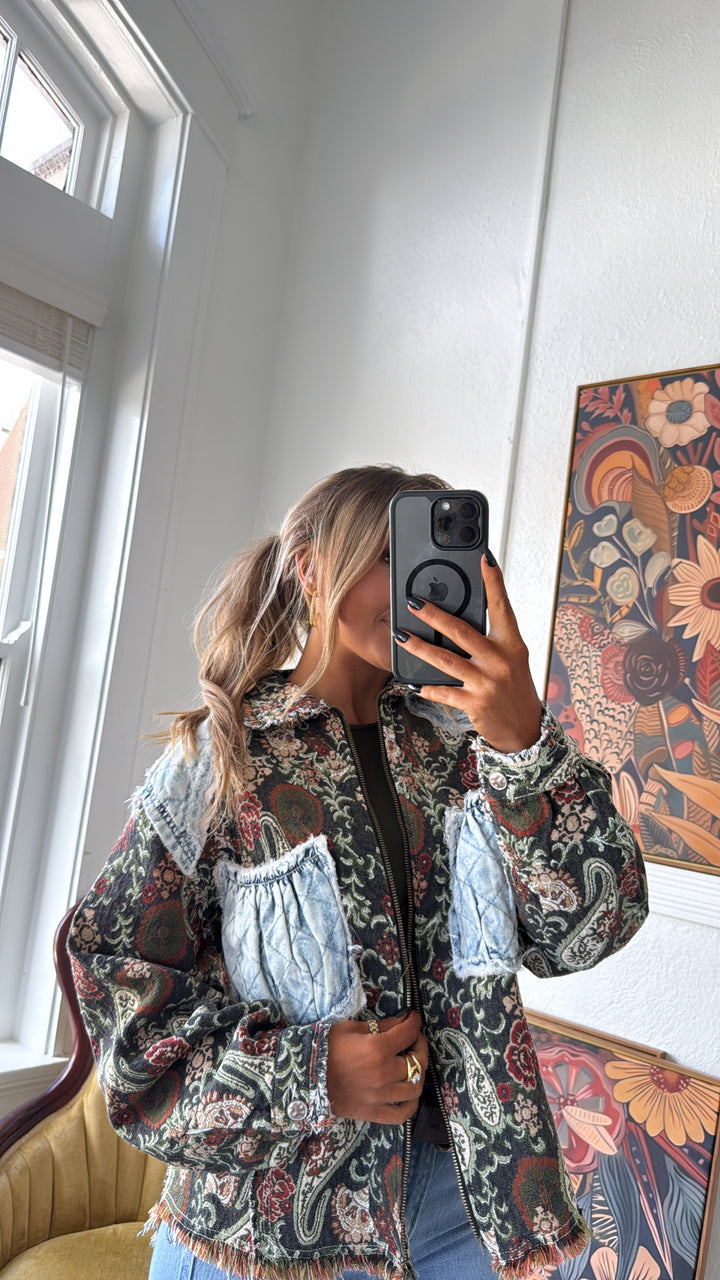 Midnight Ember Jacket, Deep Choco Multi