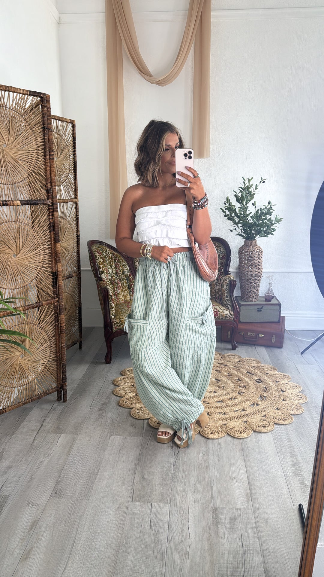 Driftline Striped Jogger Pant, Mint