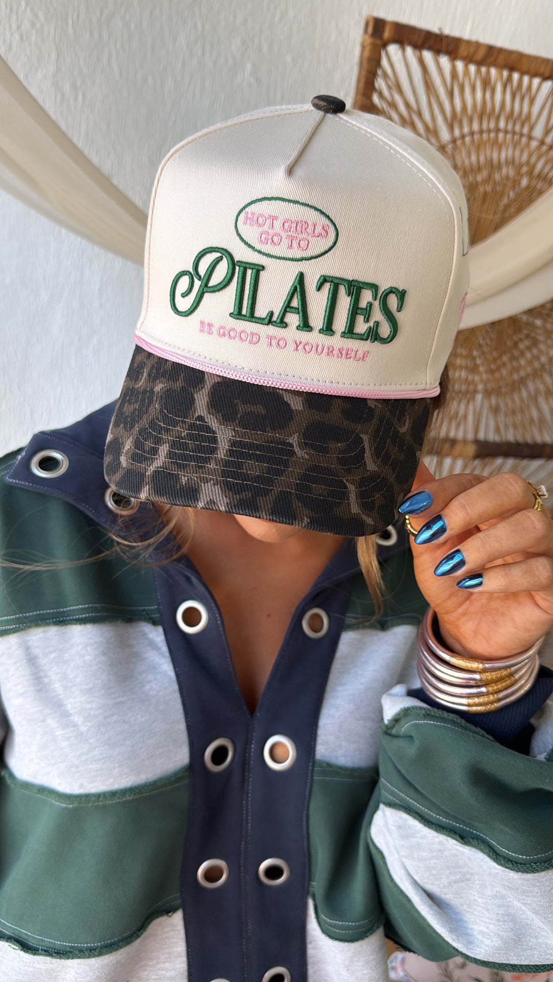 Hot Girls go to Pilates - Leopard Vintage Hat
