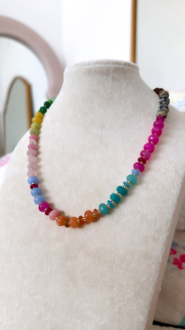 Happy Hues Gemstone Necklace