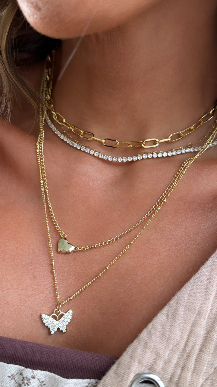 Treasure Jewels: Radiant Fluttery Layered Necklace