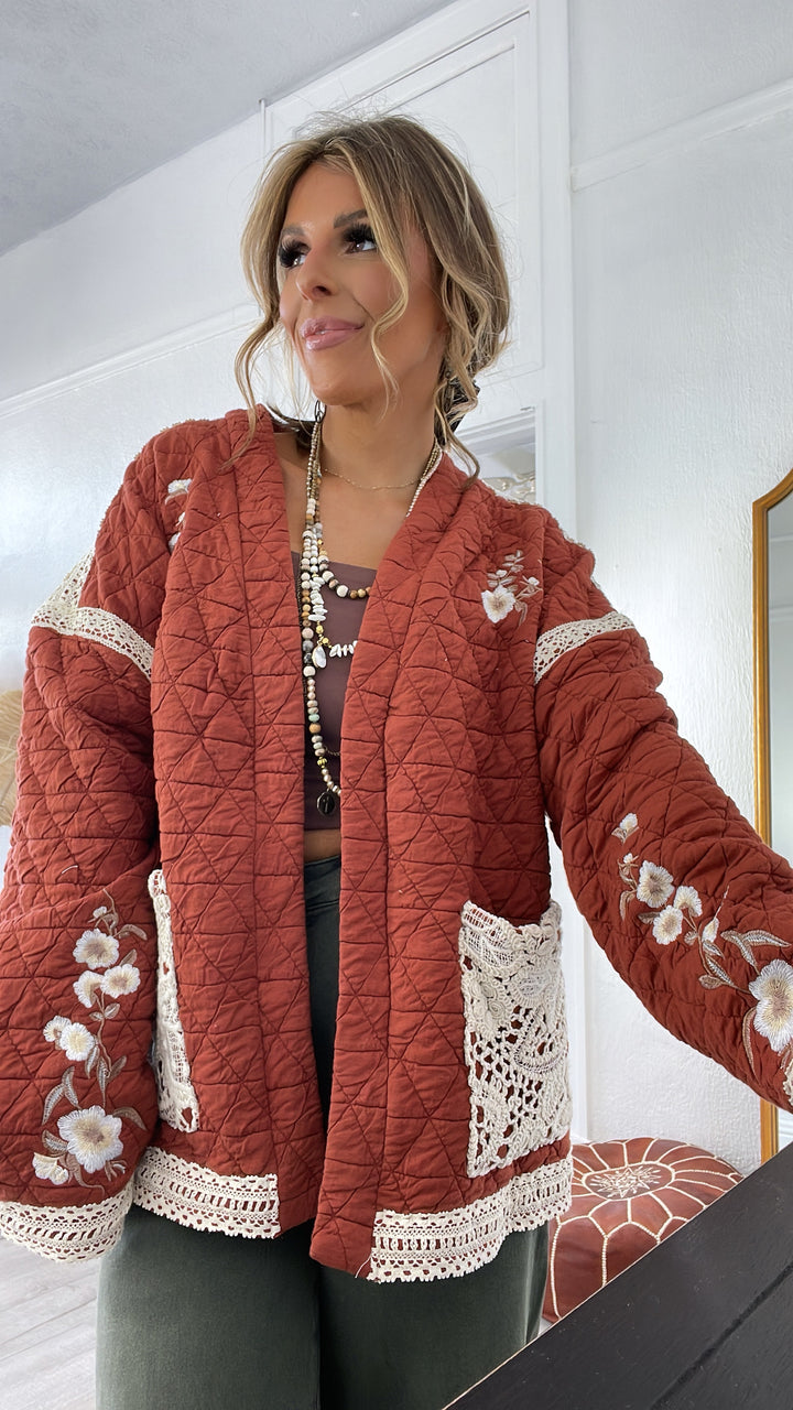 Canyon Quilted Jacket, Brick