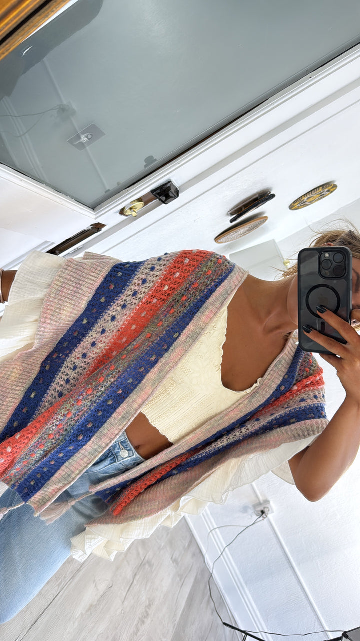 Wild Heart Cardigan, Natural Multi