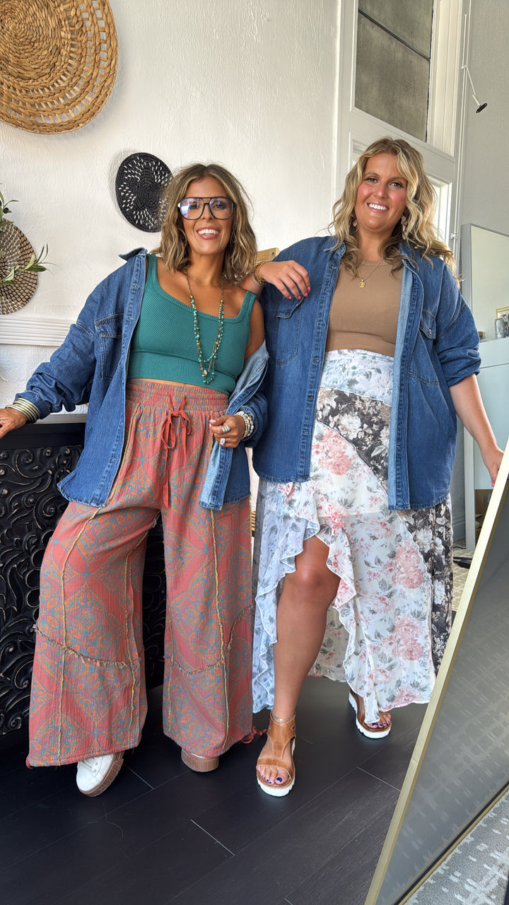 Cowboy Classic Denim Button Up, Risen Dark Wash