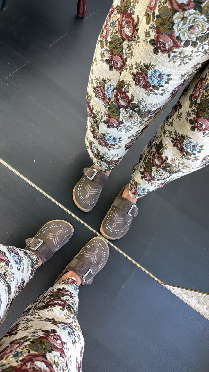 Joleen Studded Clog, Brown