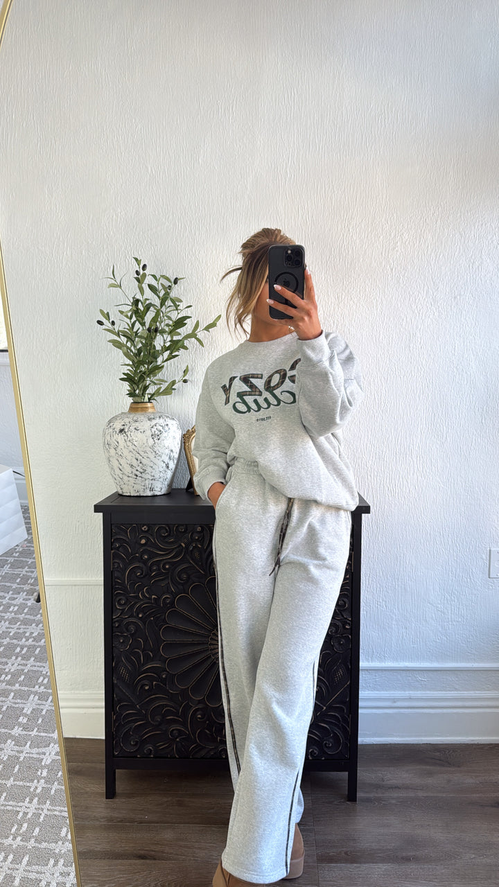 Cozy Club 2 Piece Set, Grey
