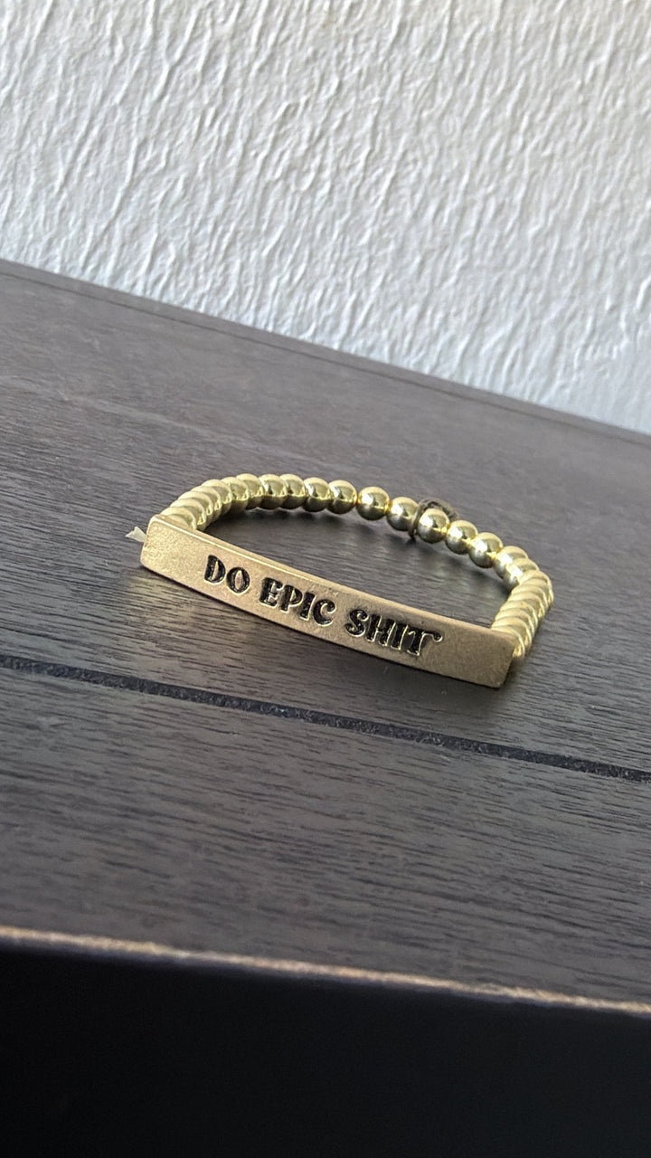 Epic Bracelet, Gold Bead
