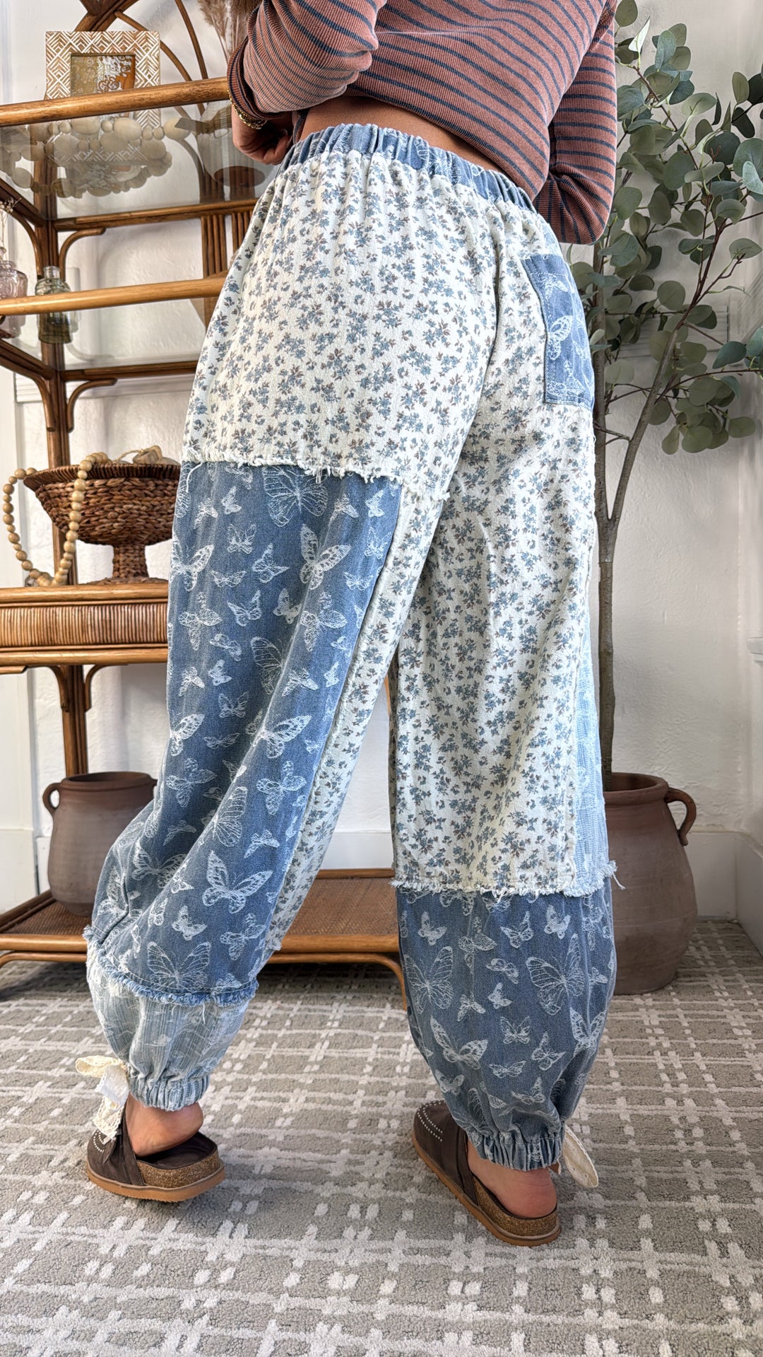 Blue Skies Flutter Jogger, Blue Multi