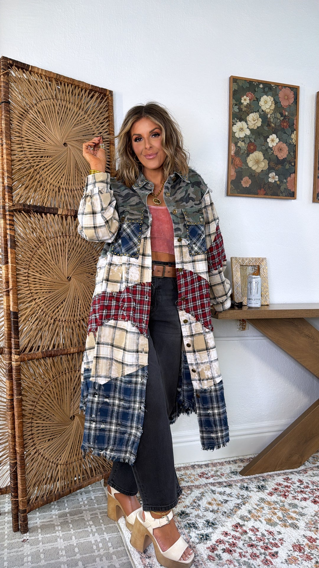 Hidden Aura Shirt Jacket, Camo Multi