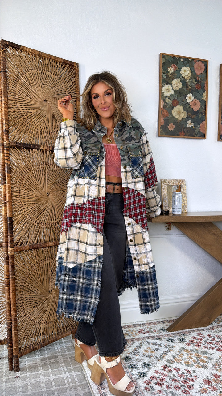 Hidden Aura Shirt Jacket, Camo Multi