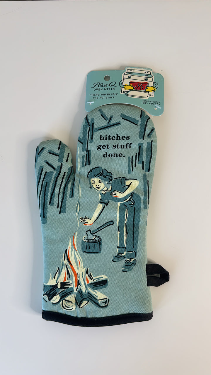 Blue Q Oven Mitt - B****** Get Stuff Done