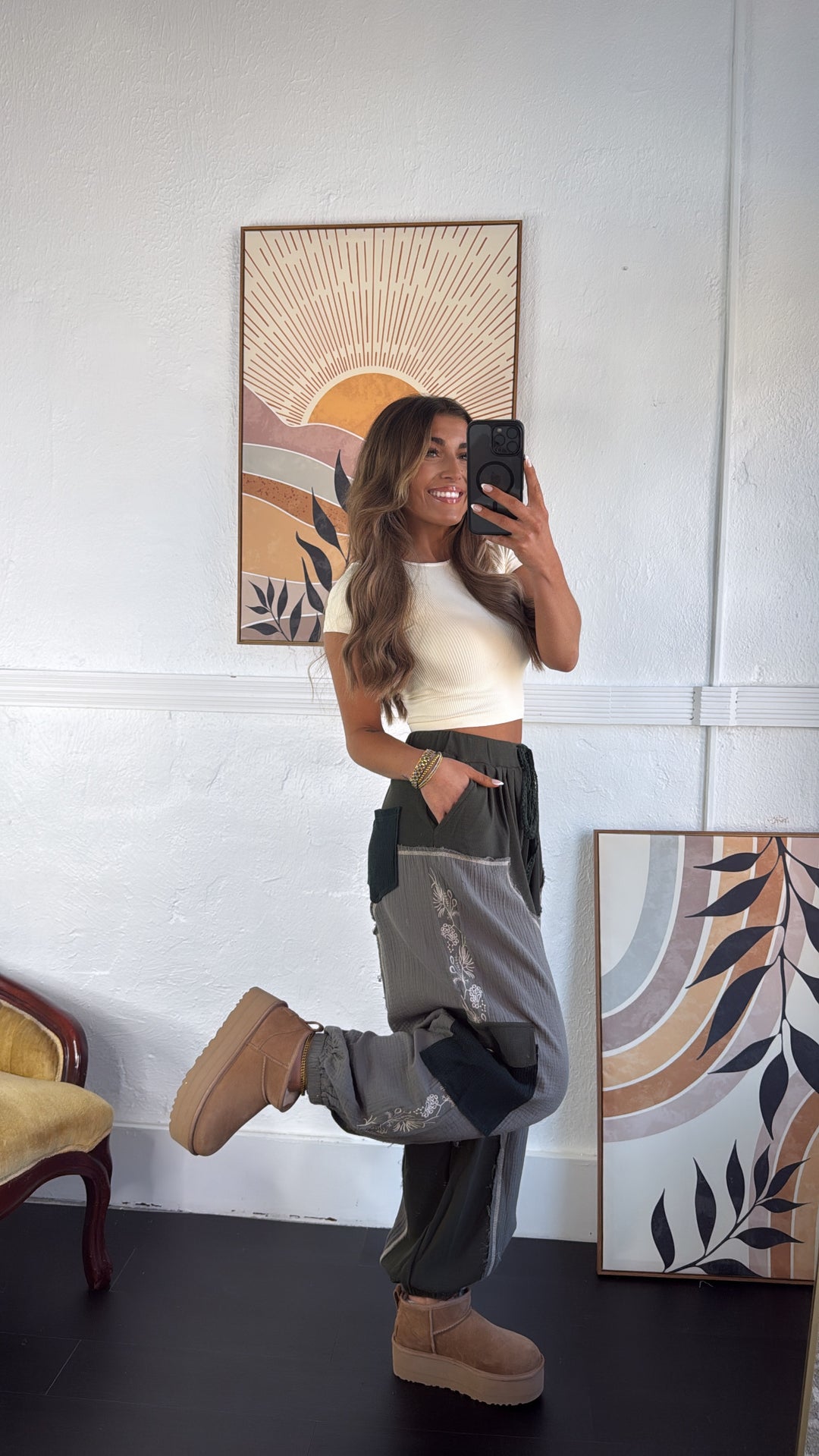 Forever Dreaming Relaxed Pant, Moss Green