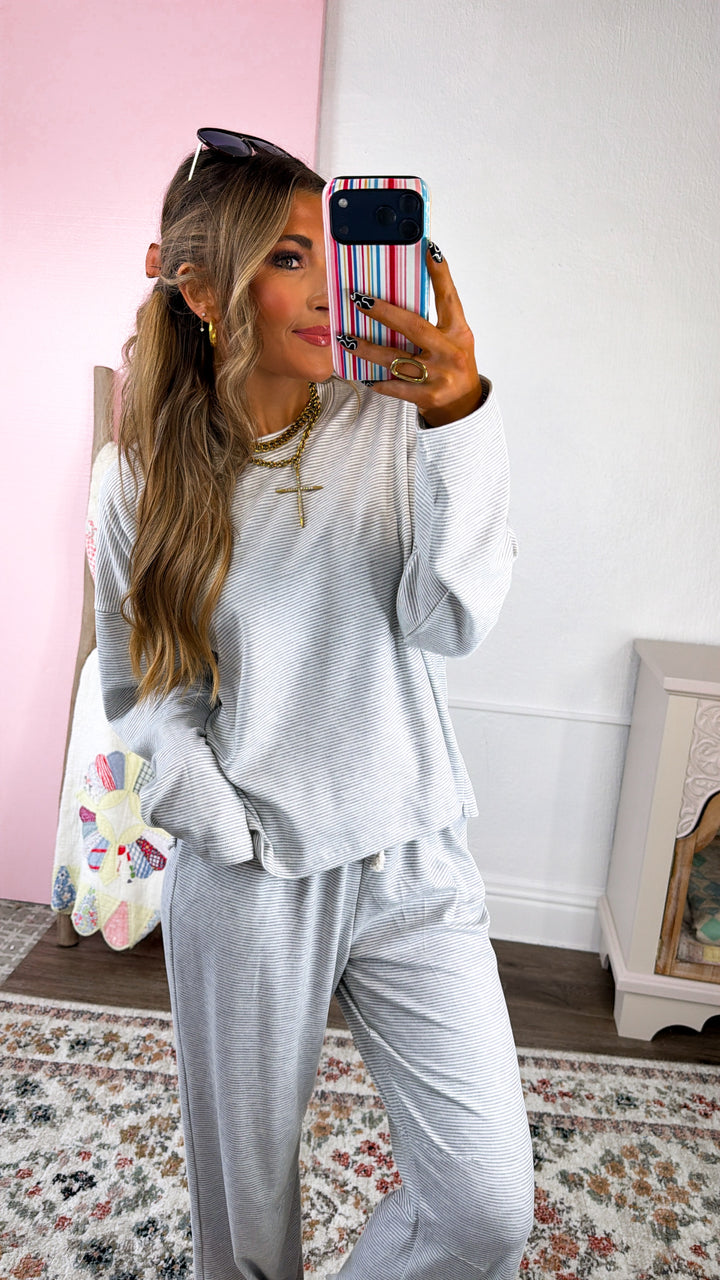 Day Blinks Two Piece Set, H.Grey/ Cream