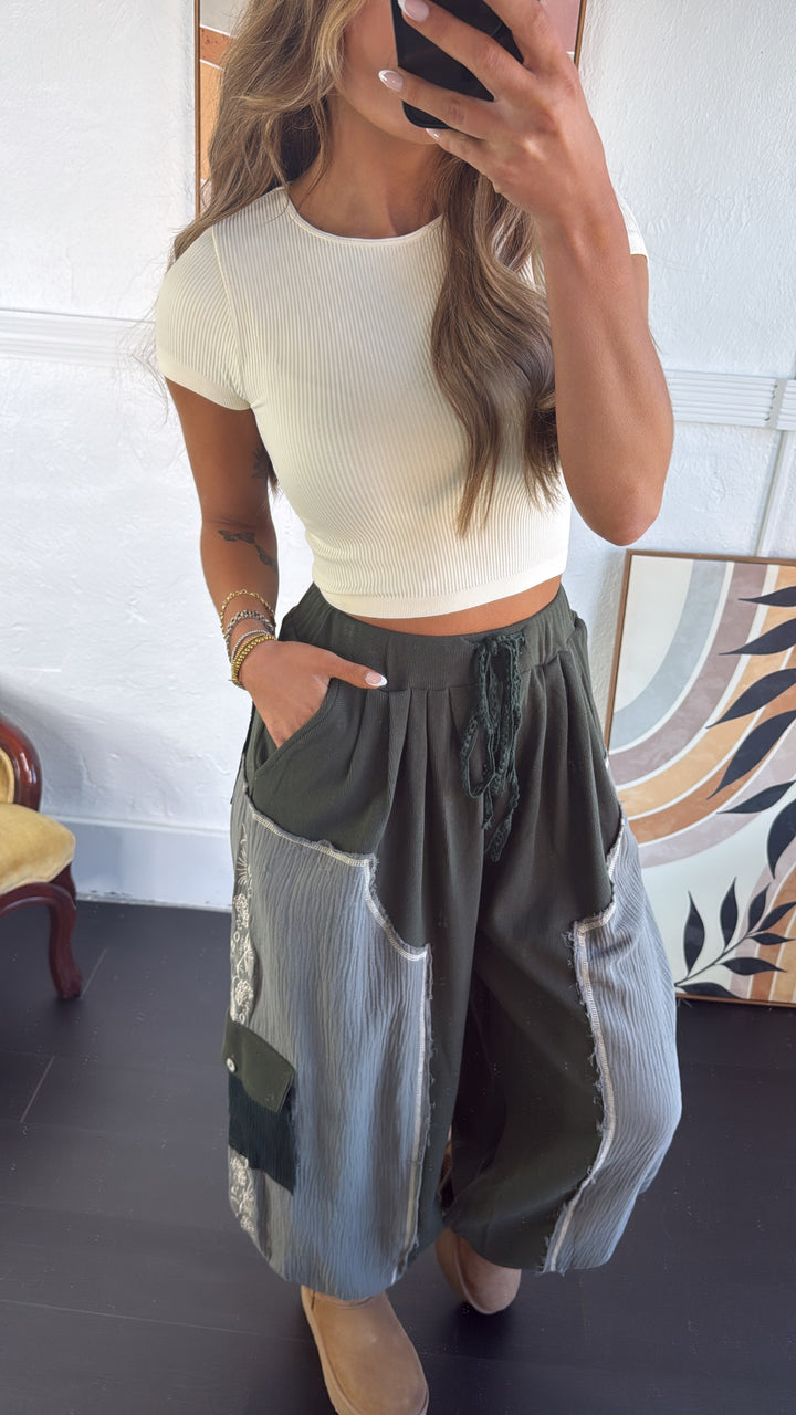 Forever Dreaming Relaxed Pant, Moss Green