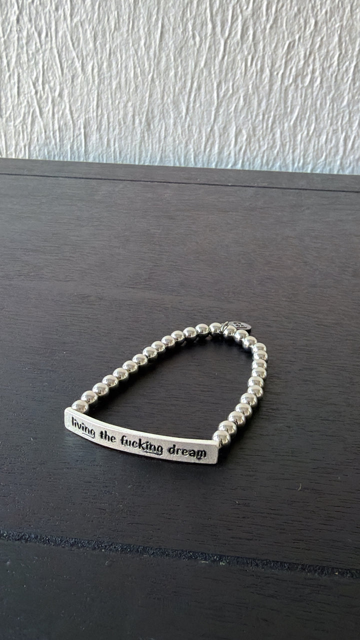 Living Dream Bracelet, Silver Bead