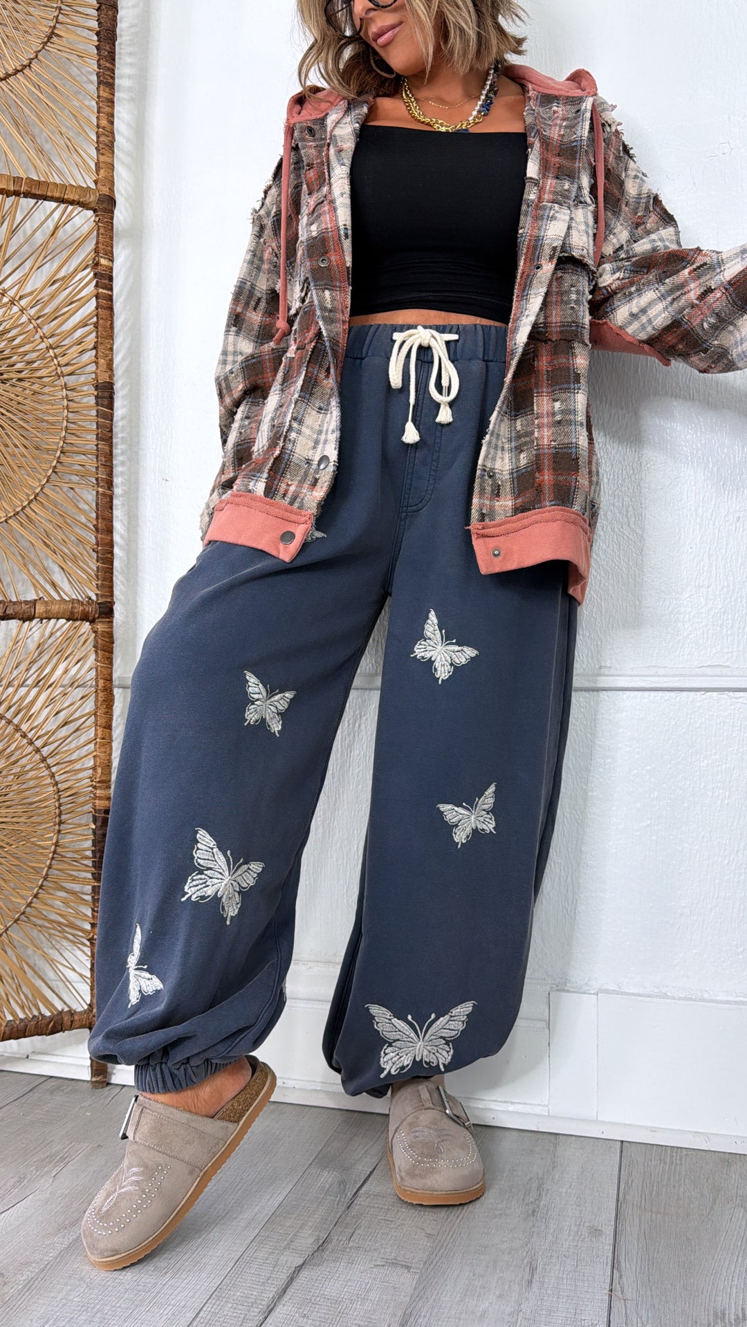 Free Fly Butterfly Jogger, Navy