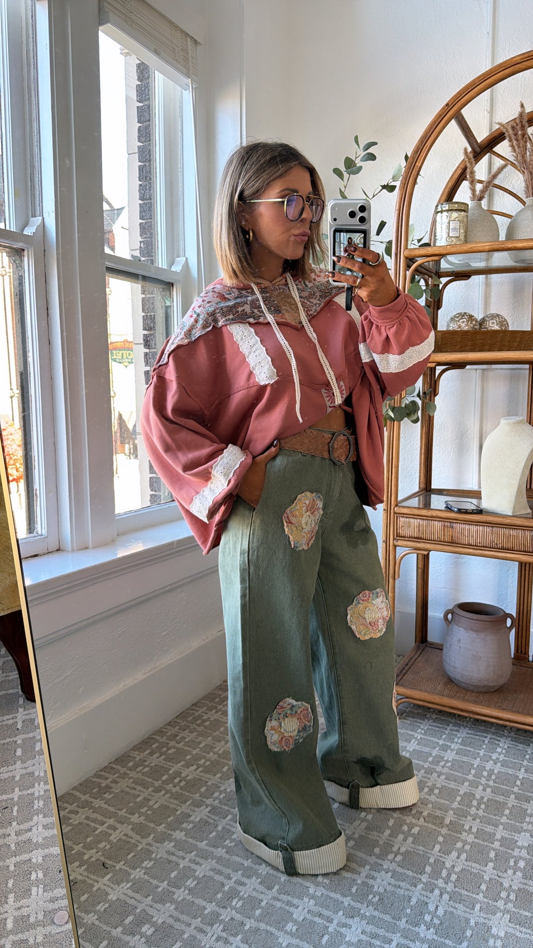 Mosswood Floral Pant, Olive