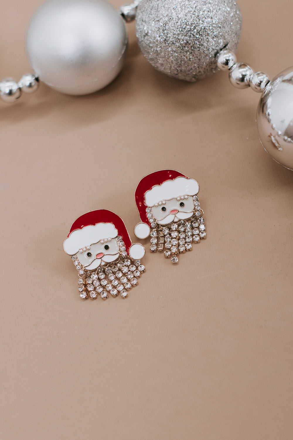 Santa Face & Beard Earrings