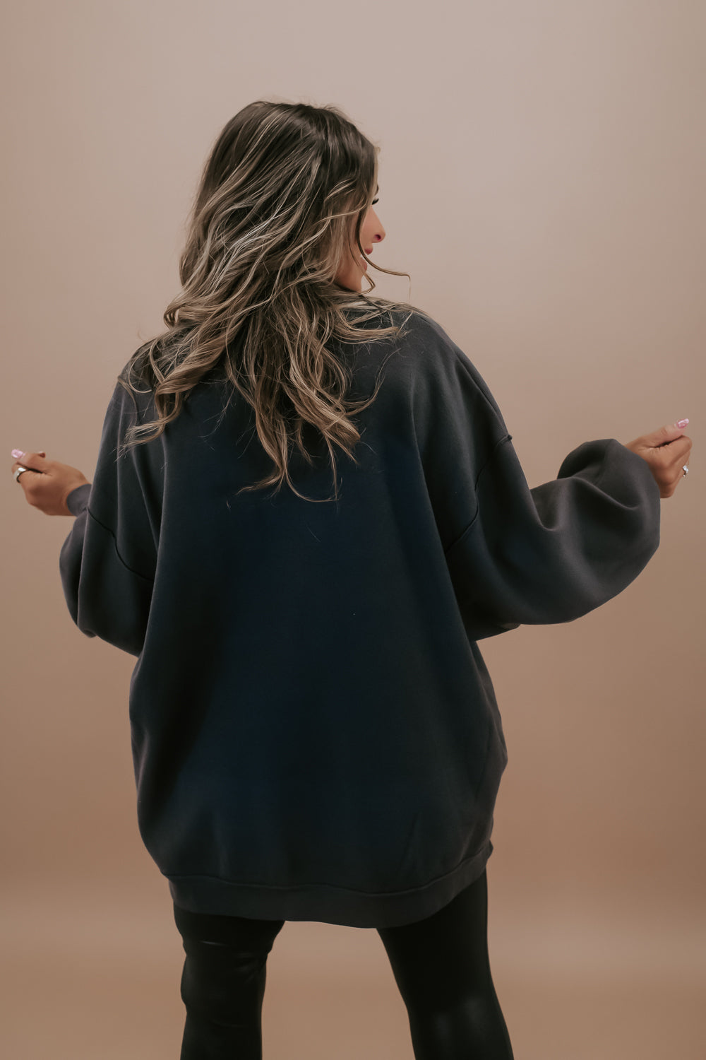 Mixed Signals Oversized Sweatshirt, ash grey – Everyday Chic Boutique