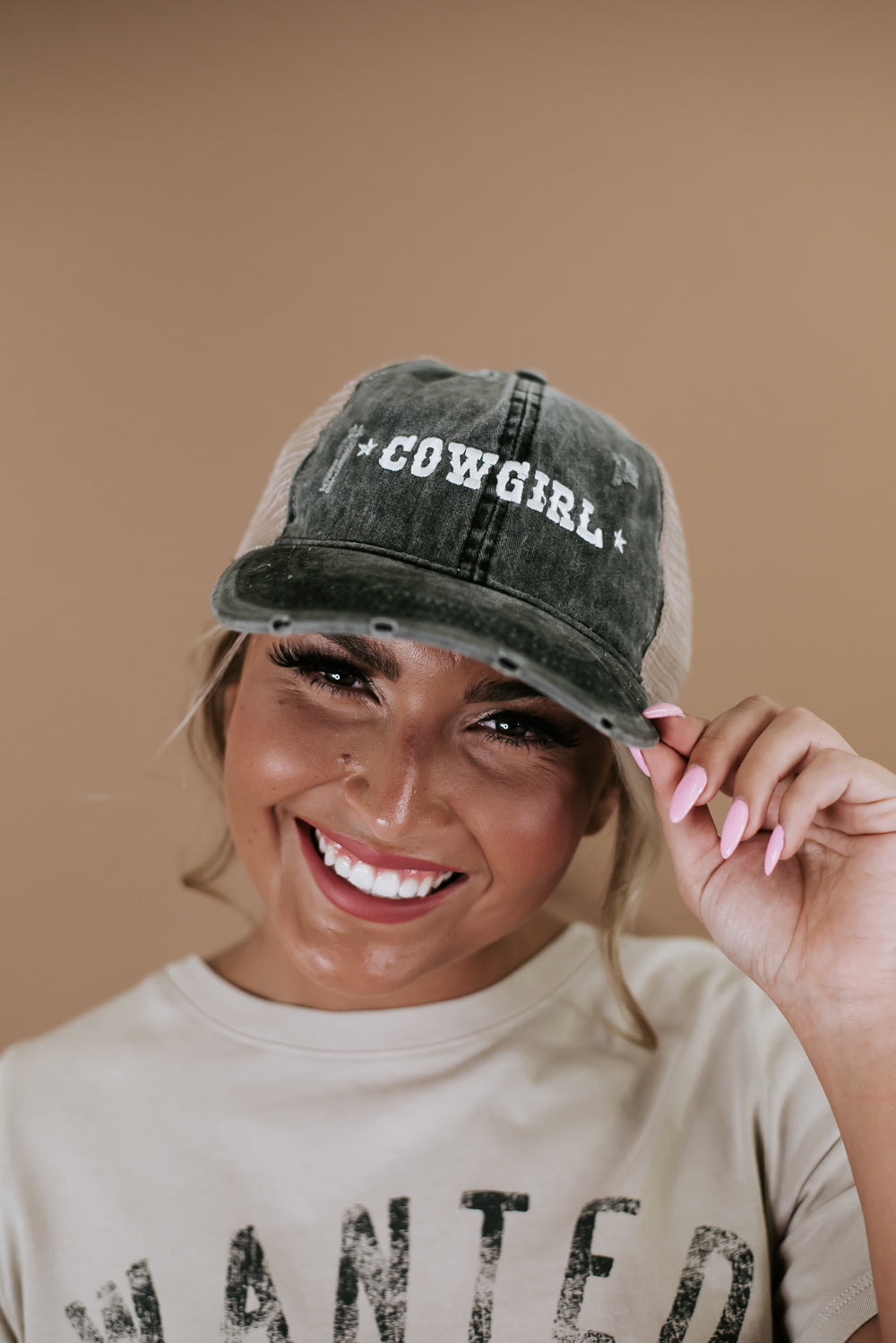 Cowgirl Ball Cap, Black