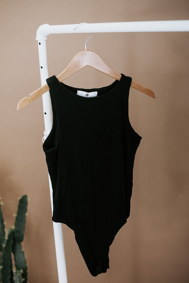 Something Simple Bodysuit , Black