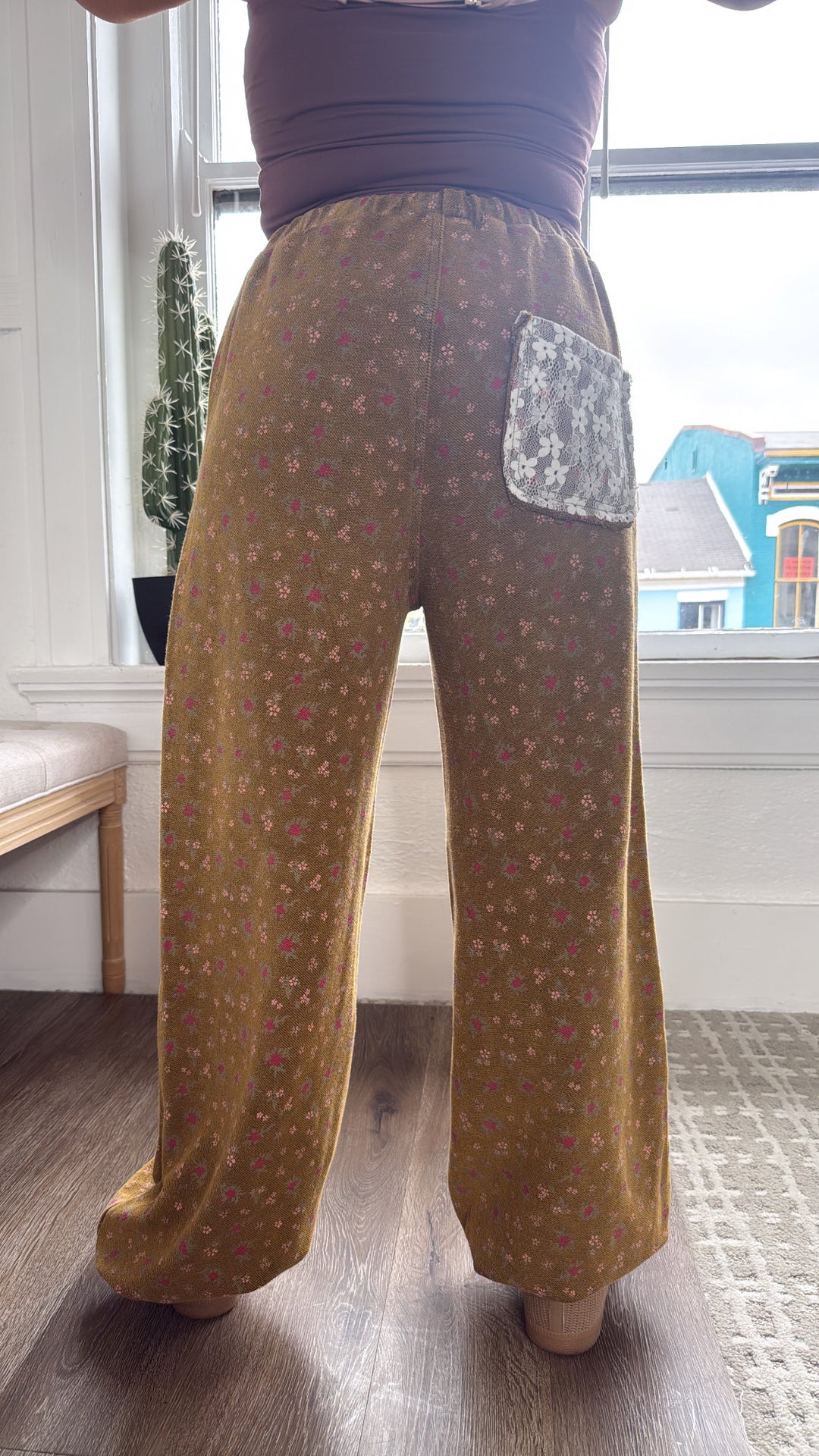 Wore Grace Patched Jogger, Rusted Ochre